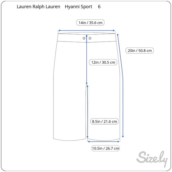 Lauren Ralph Lauren Hyanni Sport Navy Blue Cotton Twill Chino Shorts Womens 6 - Picture 4 of 4